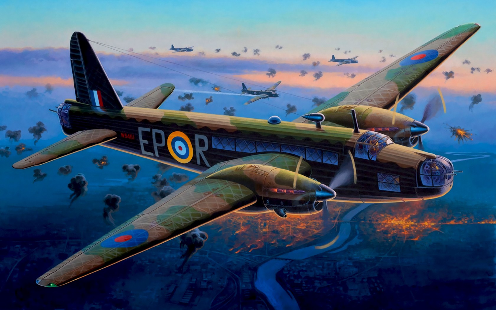 Wellington Bomber Painting
